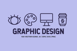 100 Graphic Design Line Icons: Graphics Review
