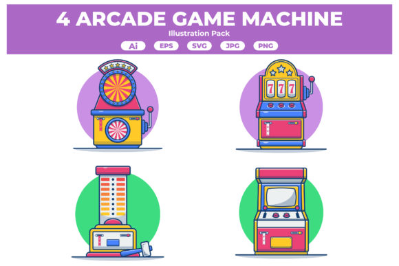 Arcade Game Graphics: Illustrations for Digital Sellers