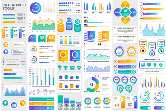 Collection Infographic Elements Template: Graphics Review
