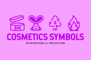 Cosmetic Packaging Symbols Icons: Graphics Review