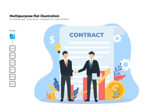Flat Illustration Contract: Graphics & Illustrations Review