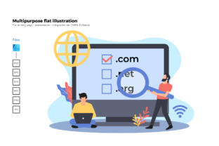 Flat Illustration Domain: Graphics & Illustrations Review