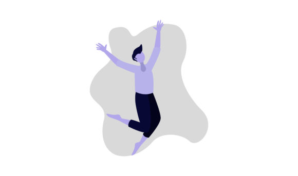Flat Illustration Happy Man: Graphics & Illustrations Review