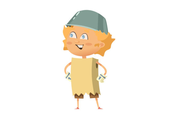 Flat Illustration Super Hero-05 Graphics Review