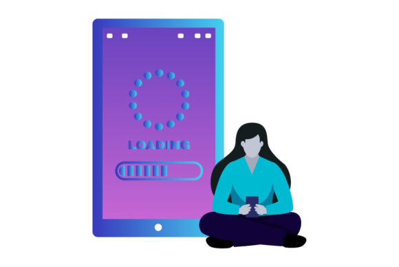 Flat Illustration Work from Home-04 Graphics Review