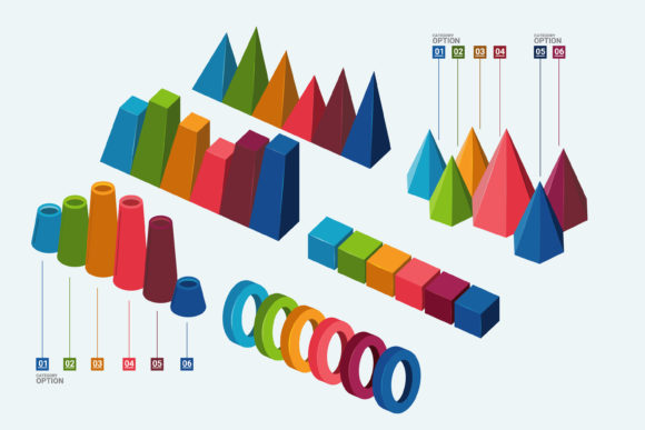 Infographics Design Vector Icons: Graphics for Crafters