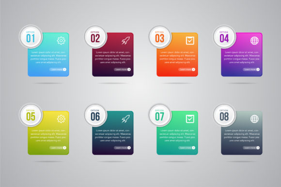 Infographics Gradient Color World Flat Graphics Review