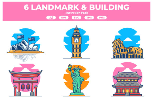 Landmark and Building Collection: Graphics & Illustrations Review