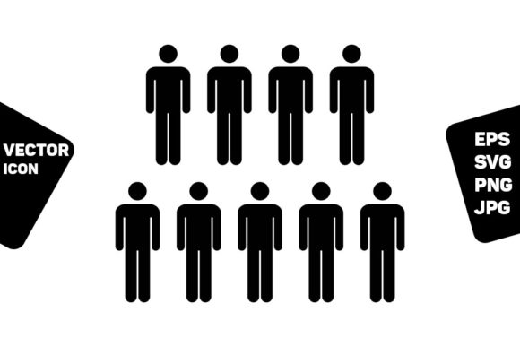 Male Icon Vector Graphics for Local Business Icons