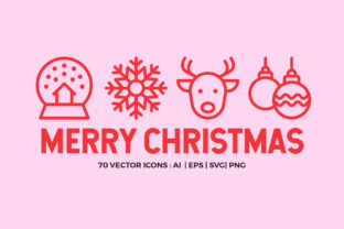 Merry Christmas Line Icons Vector: An Embroidery Review