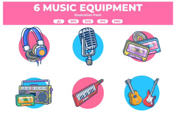 Music Equipment Illustration Collection Graphics Review