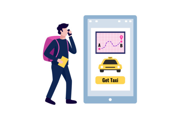 People Using Online Apps-01 Graphics & Illustrations